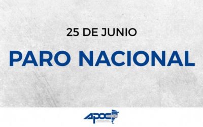 APOC adhiere al Paro Nacional