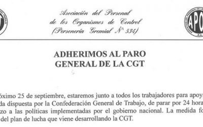 Paro General 25 de septiembre