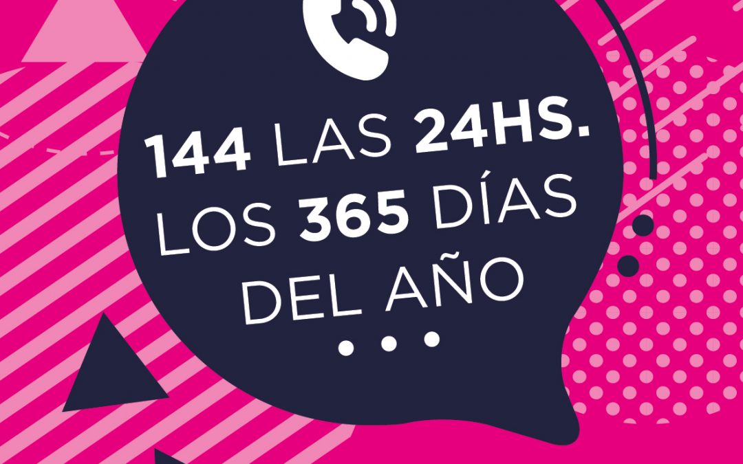 Línea 144, todos los días del año, las 24hs