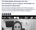 “El teletrabajo tiene que ser una herramienta, pero no para retroceder en los derechos laborales”