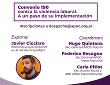 Charla sobre Convenio 190 contra la violencia laboral