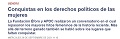 Conquistas en los derechos políticos de las mujeres